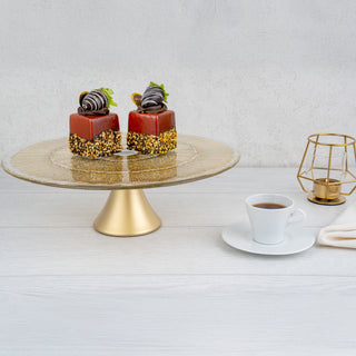 Ixxir 1356F-2207108  Gold  - Cake Stand (Case Pack 2)