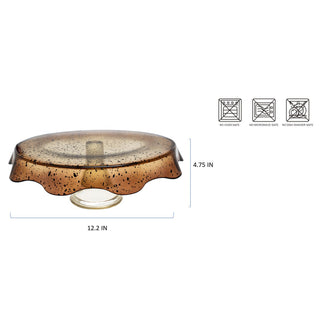 Oscar 1591F-2508015 Amber - Cake Stand (Case Pack 2)