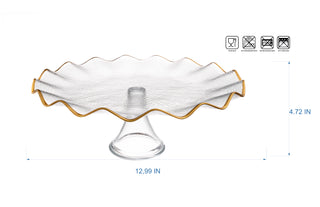 Doris 1903009 Cake Stand - Matte Gold Rim (Case Pack 4)