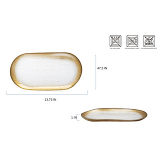 Penia 6610-2202006 Clear Gold - Platter (Case Pack 12)