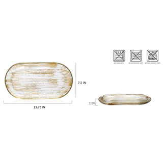 Penia 6610-2206004  Gold Foil Stripes- Platter (Case Pack 12)