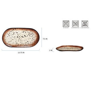 Penia 6610-2508015  Amber  - Platter (Case Pack 12)