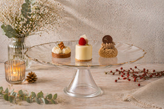 Charlotte 1903009 - Matte Gold Rim Cake Stand (Case Pack 4)
