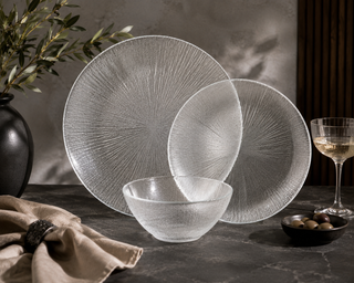 Elit - 12 Pc Dinnerware Clear  (Case Pack 2)