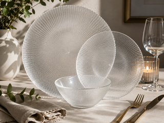 Kyoto -12 Pc Dinnerware Clear (Case Pack 2)