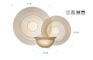 Majestic - 12Pc Dinnerware Amber (Case Pack 2)