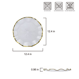 12.5" Glass Charger #RD122-023 (Case Pack 12)