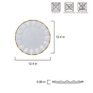 12.5" Glass Charger #RD317-023 (Case Pack 12)