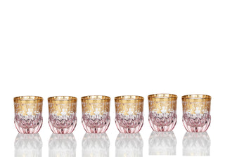 Barware Art Deco Whisky Glass 503 Pink (Case Pack 1)